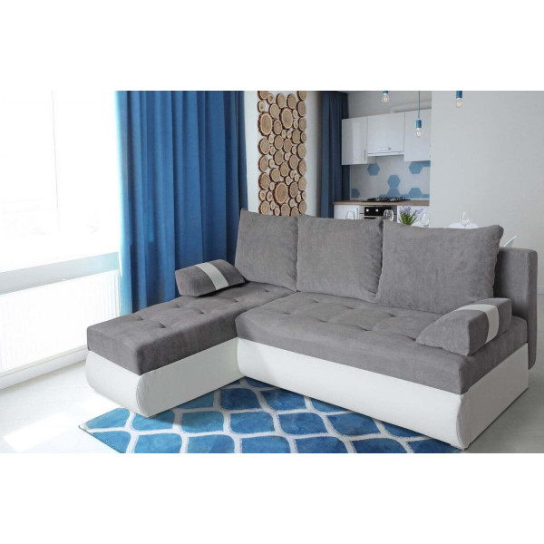 Comfortable and quality corner sofa - GINO (White)